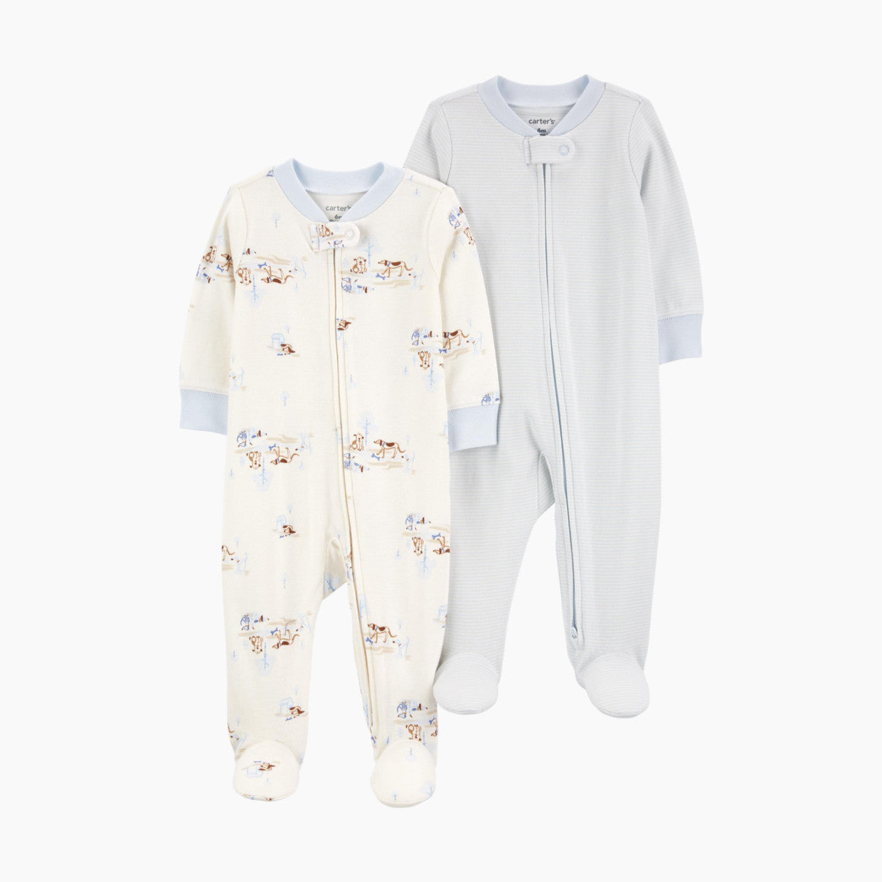 Carter's2-Way Zip Cotton Sleep & Plays (2 Pack)