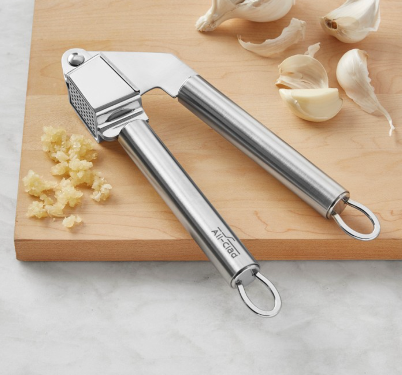 All-Clad Stainless-Steel Garlic Press