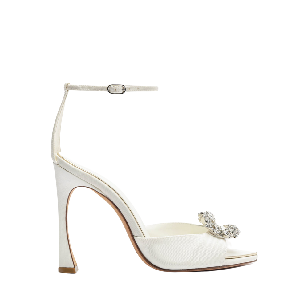 Isla Bridal 100 in Off White & Crystal