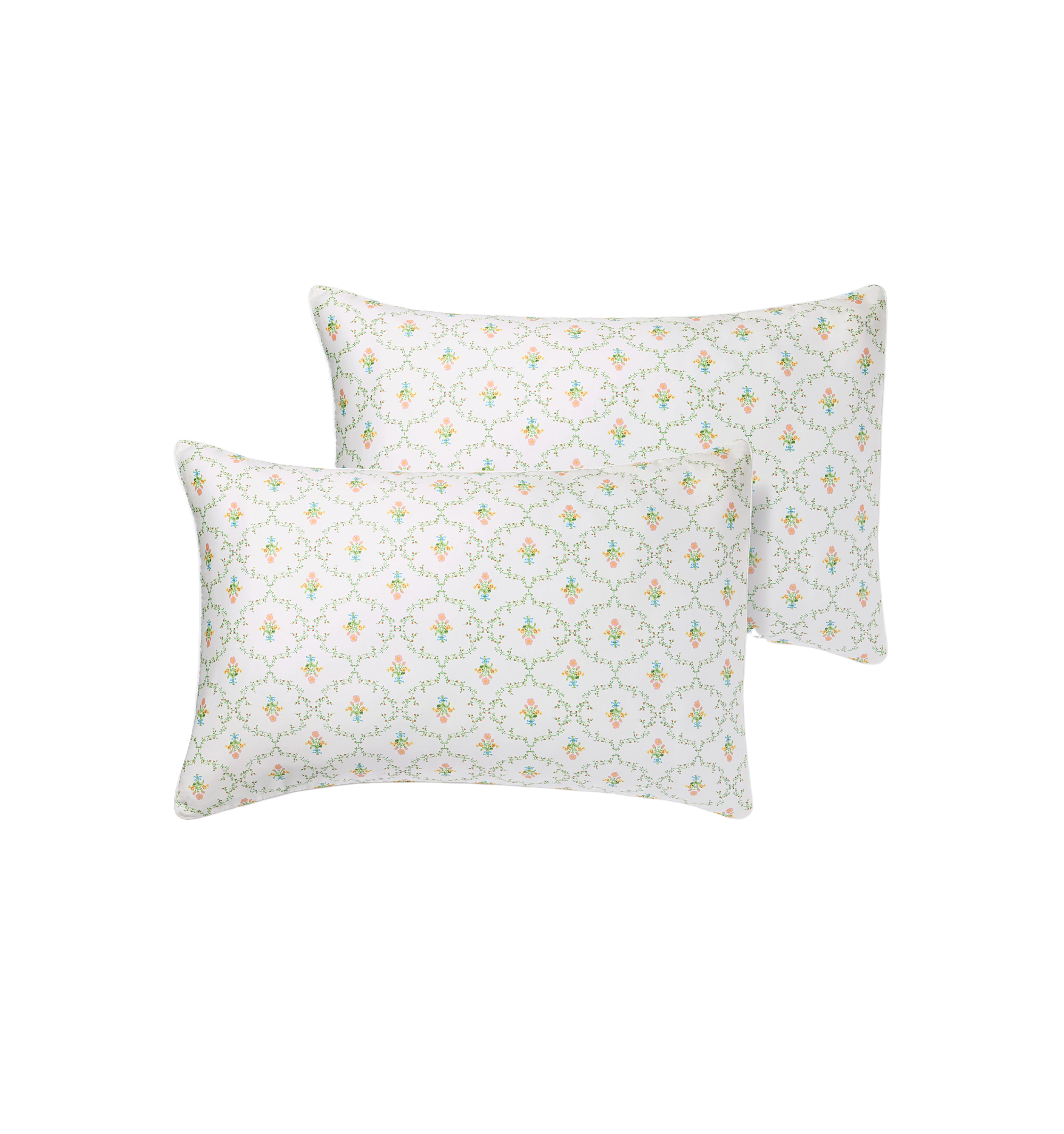 Hill House Home Pastel Trellis Pillowcase - Thumbnail 4