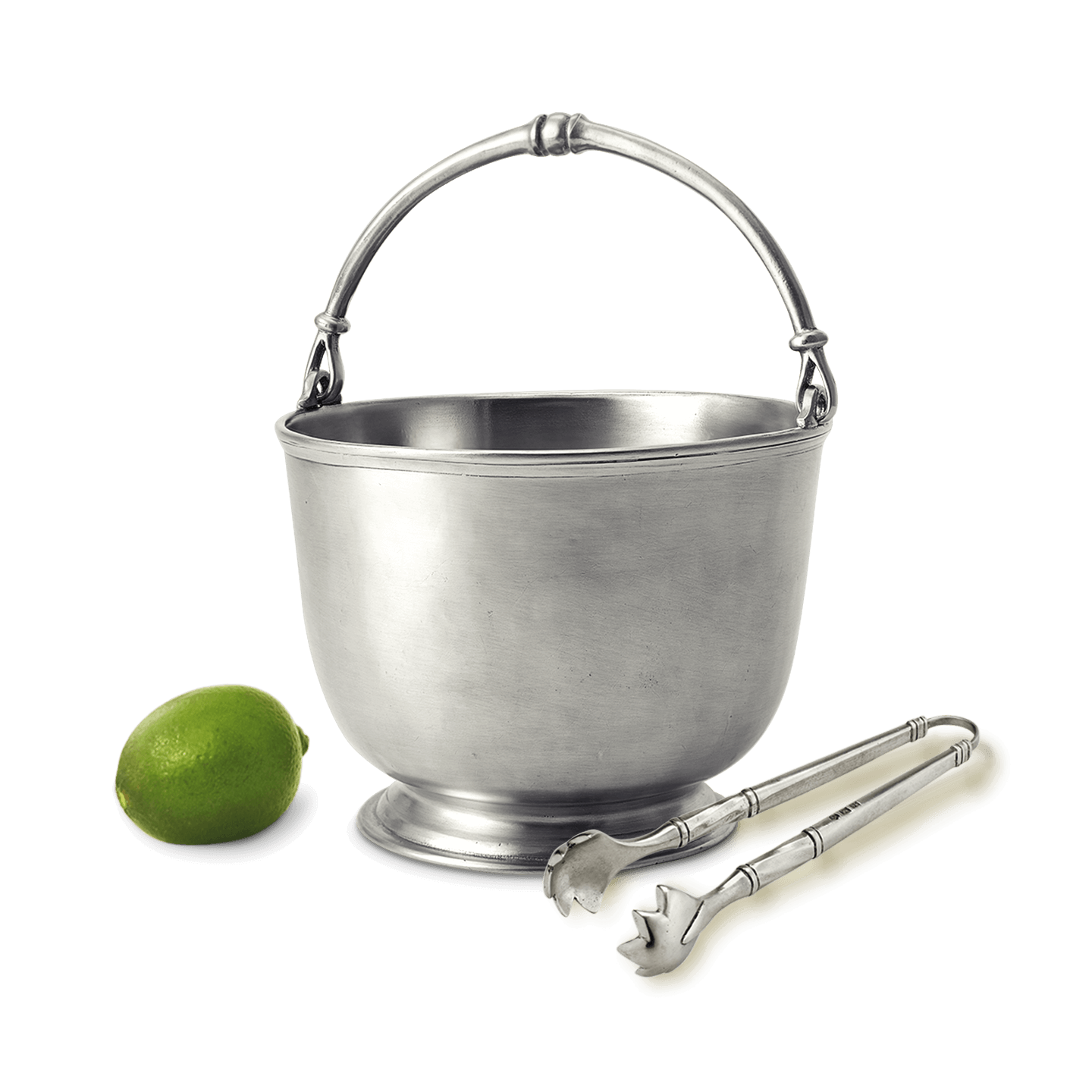 Bar Ice Bucket With Tongs Set