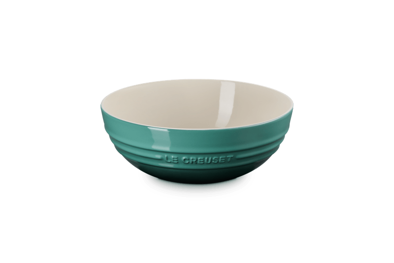 Front view of Multi Bowl, 3.1 qt. in Artichaut with embossed Le Creuset logo and smooth glaze