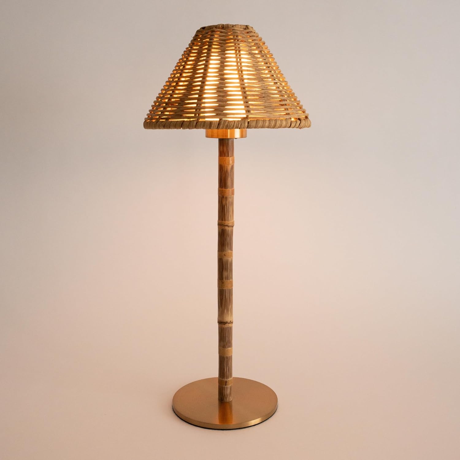 Bamboo Cordless LED Table Lamp
