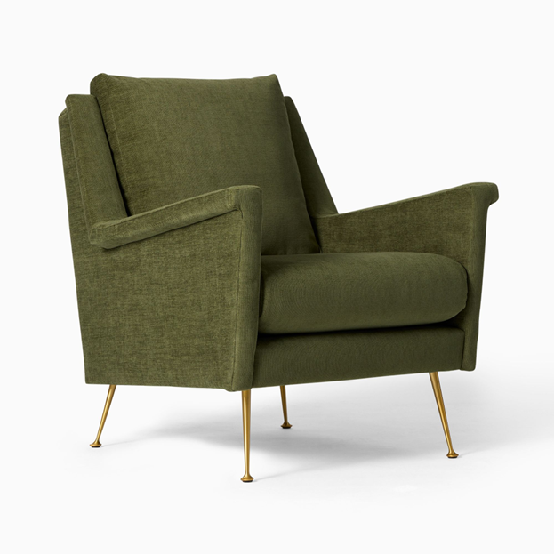 Carlo Mid-Century Chair - Metal Legs