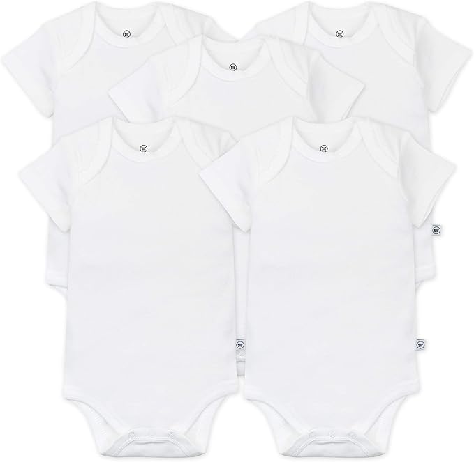 5-pack Short Sleeve Bodysuits One-piece 100% Organic Cotton