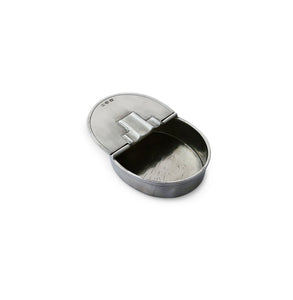 Oval Lidded Cigar Ash Tray