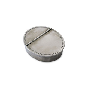 Oval Lidded Cigar Ash Tray