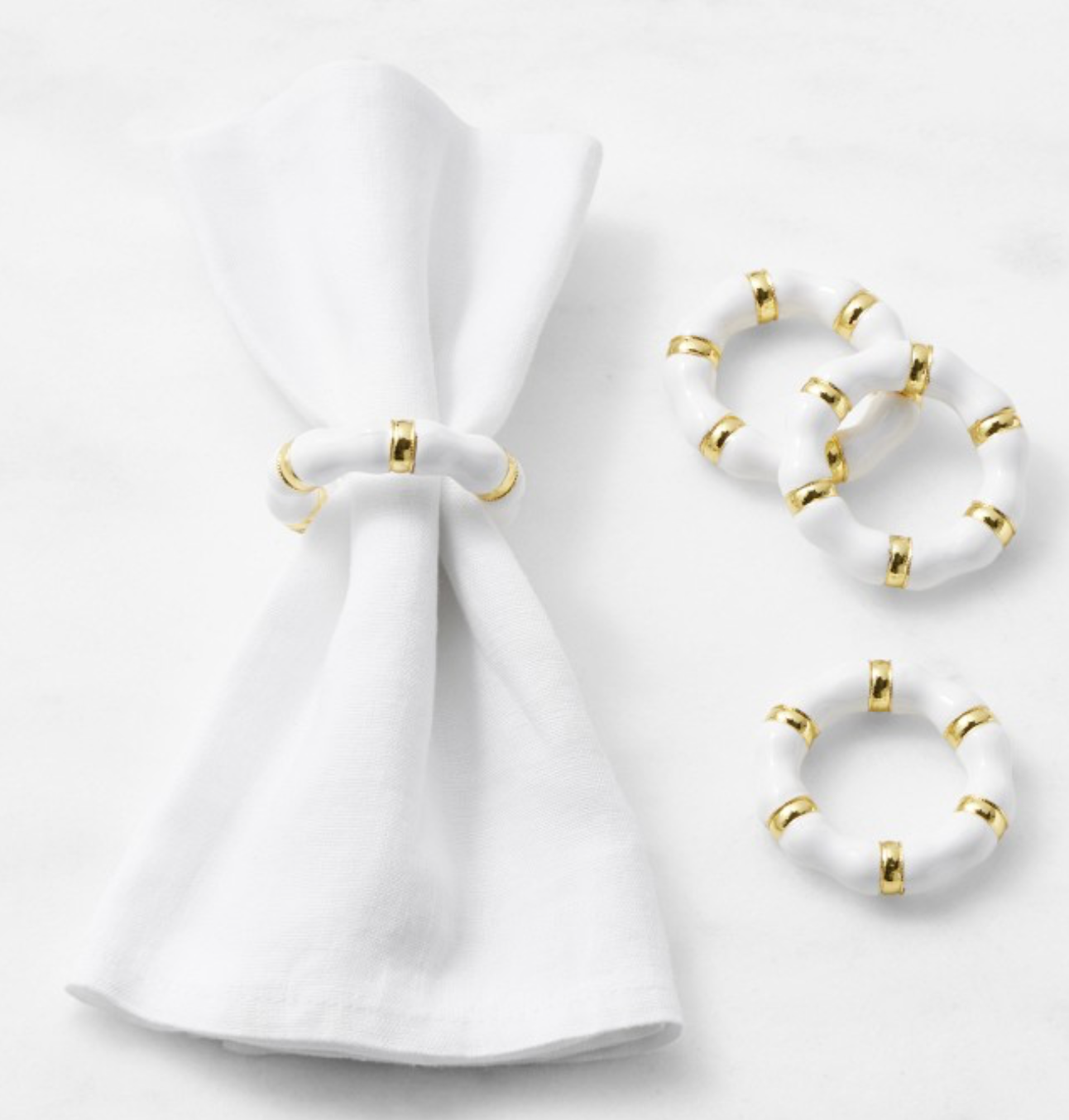 Closionne Bangle Napkin Rings, Set of 4