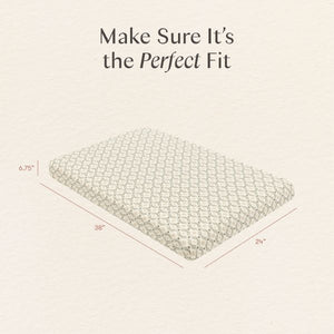 Mini Crib Sheet in GOTS Certified Organic Brushed Cotton by Nate Berkus in Juniper Star