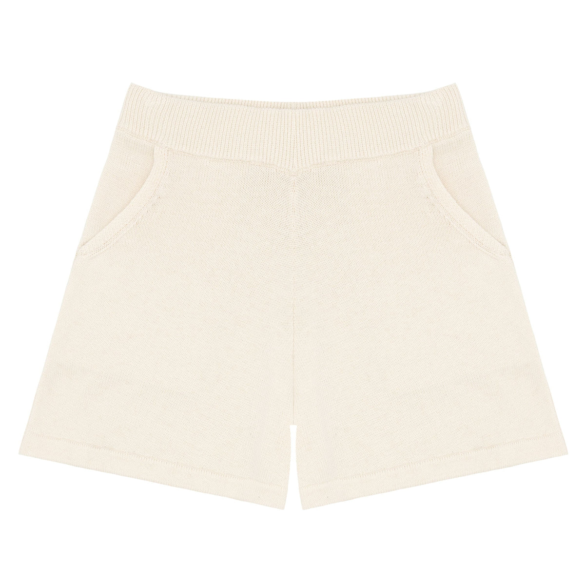 Women’s Cream Knit Shorts