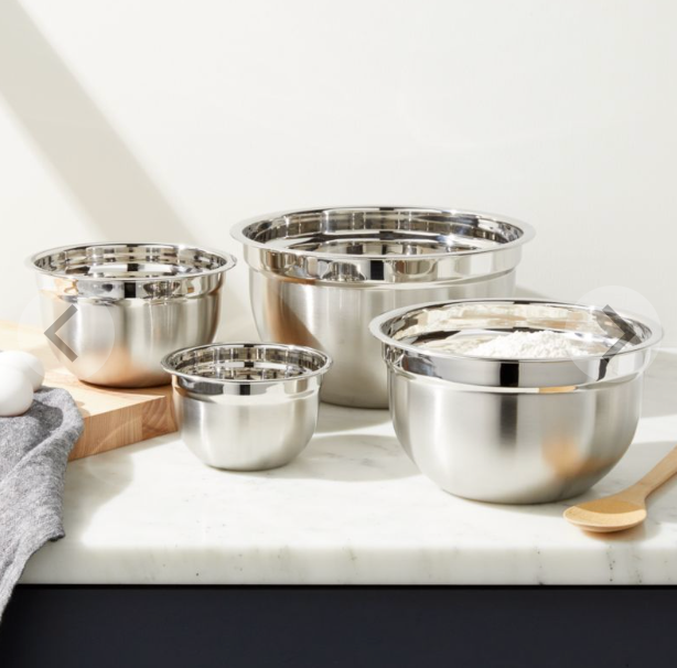 4-Piece Stainless Steel Bowls