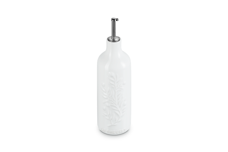Olive Branch Collection Oil Cruet, 20 oz. in White