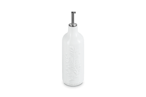 Olive Branch Collection Oil Cruet, 20 oz. in White