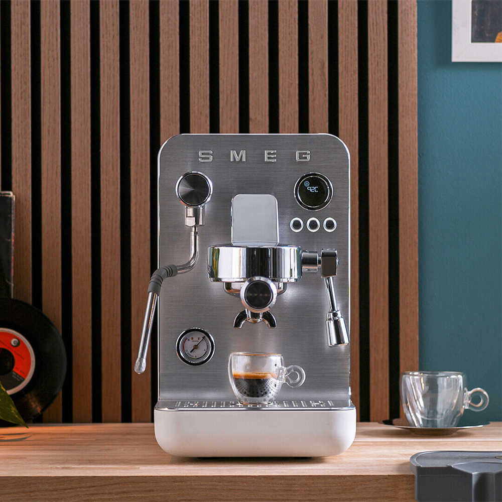Semi-Professional Espresso Machine in White