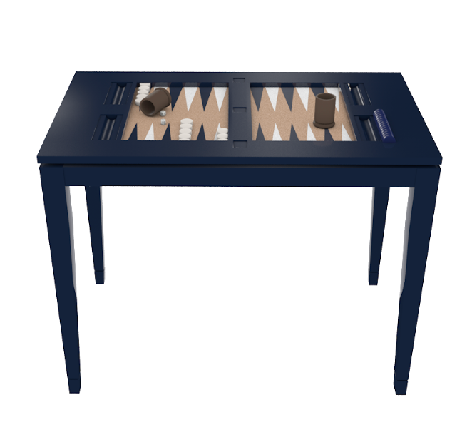 Backgammon Table Navy