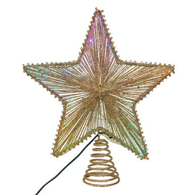Kurt Adler 11.5" 27-Light Multicolor LED Star Tree Topper