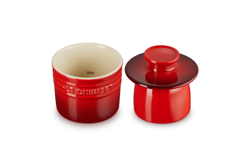 Butter Crock 6 oz. in Cerise