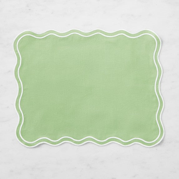 AERIN x Williams Sonoma Scalloped Placemats, Set of 4