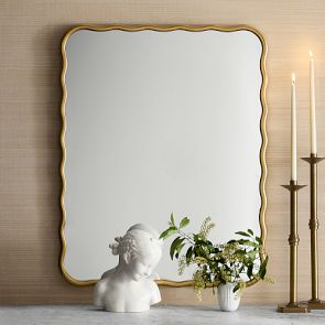 AERIN x Williams Sonoma Home Gold Wave Wall Mirror
