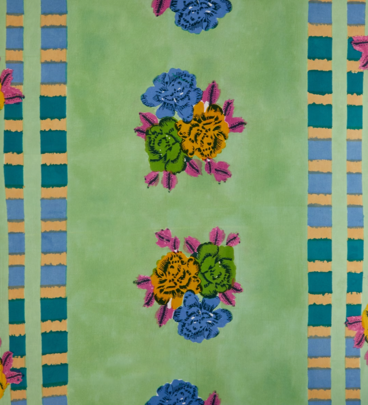 Ankara Aqua Large cotton tablecloth in blue - Lisa Corti | Mytheresa