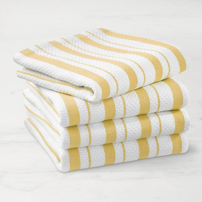 Classic Stripe Kitchen Towels, Set of 4