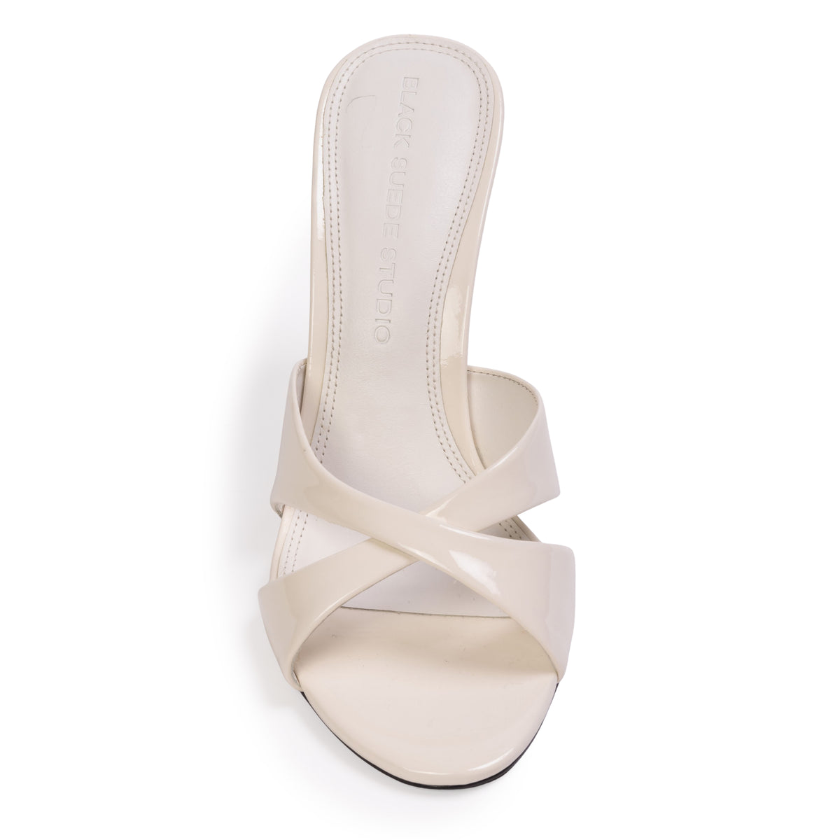 Aika 95 Mule in Coconut Patent Leather