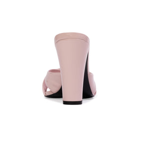 Aika 95 Mule in Powder Pink Patent Leather