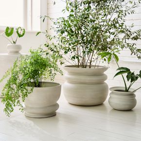 Alana Ceramic Indoor/Outdoor Planters (One of each size)