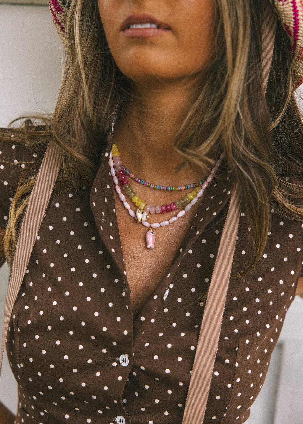 Pastel Mini Beaded Necklace