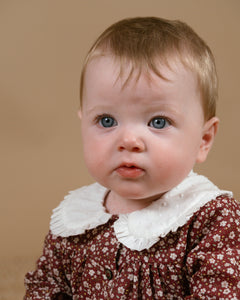 Alexia Romper in Burgundy Floral
