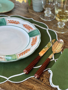 Alhambra Linen Placemat in Green