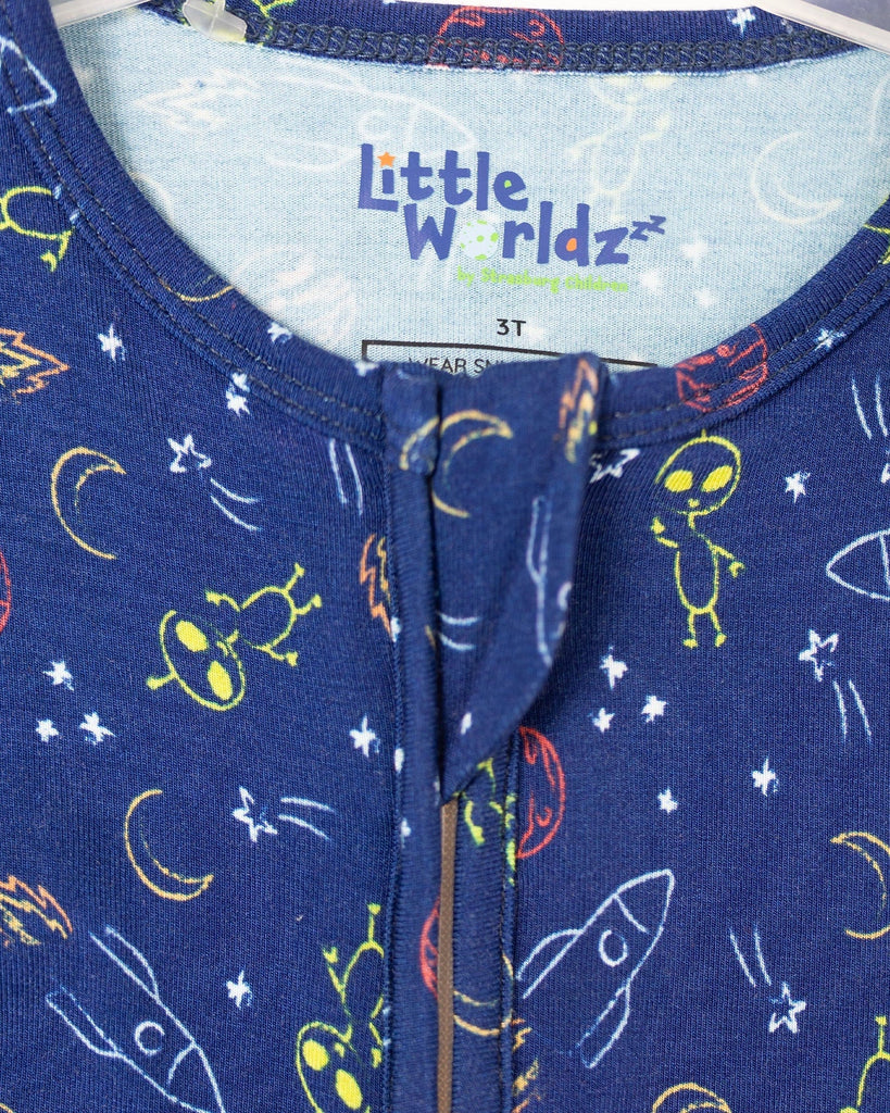 Space Pajamas Toddler PJs, Soft bamboo pajamas for babies and kids