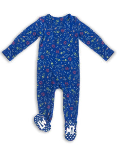 Space Baby PJs, Bamboo Pajamas for Baby and Kids, Baby Onesie