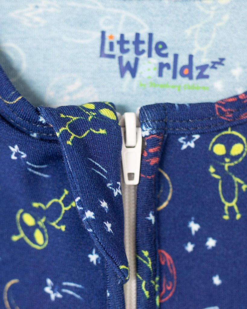 Space Baby PJs, Bamboo Pajamas for Baby and Kids, Baby Onesie