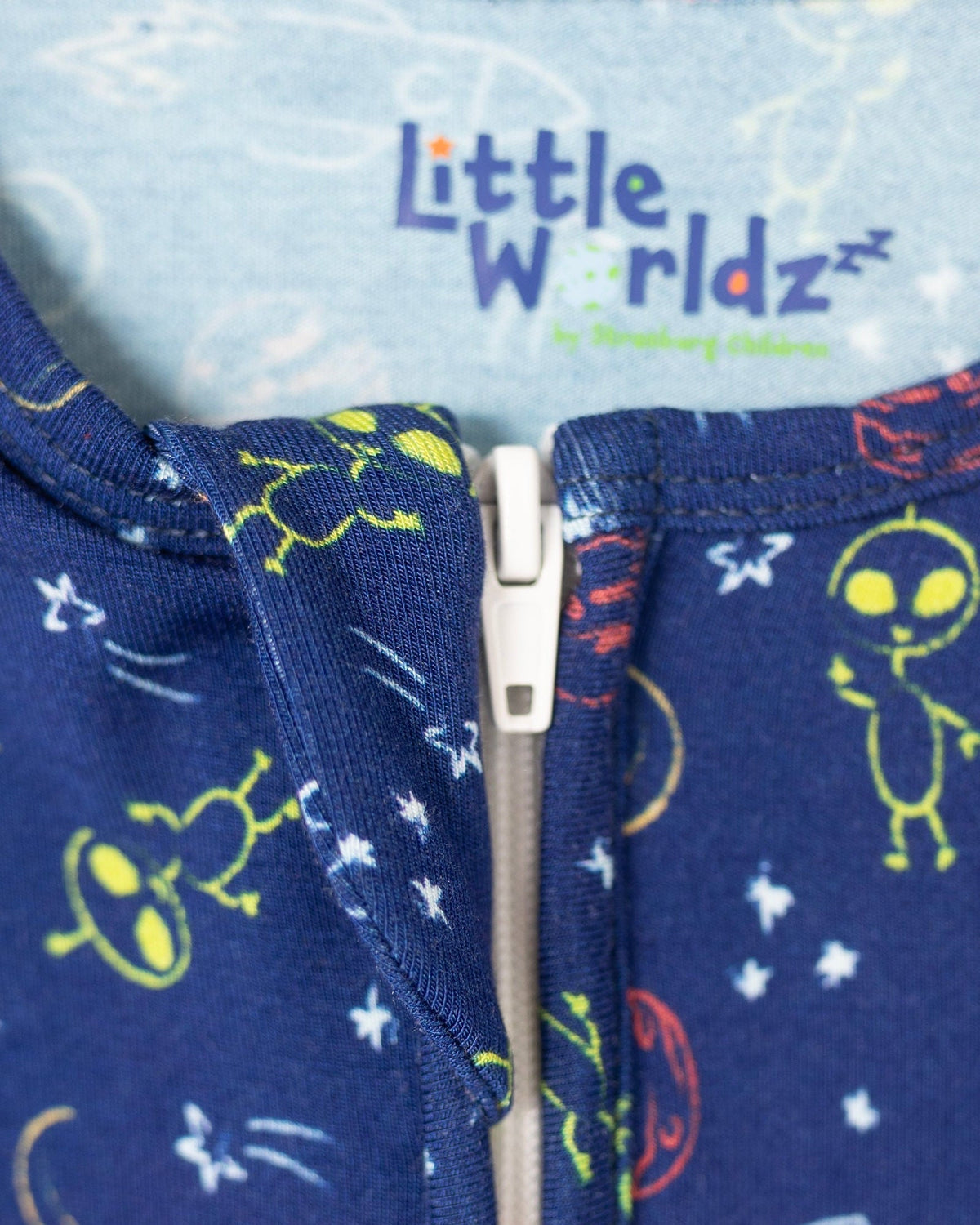 Space Baby PJs, Bamboo Pajamas for Baby and Kids, Baby Onesie