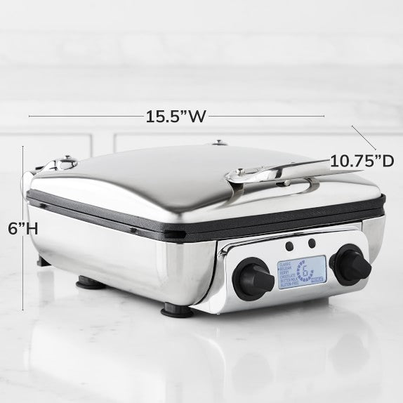 All-Clad 4-Square Digital Gourmet Waffle Maker with Removable Plates