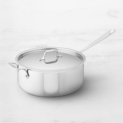 All-Clad D3® Tri-Ply Stainless-Steel Deep Sauté Pan - 6 Qt.
