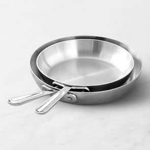 All-Clad D5® Stainless-Steel French Skillet, Set of 2