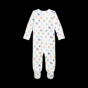 RL Baby x Riley Sheehey Cotton Coverall in Varsity Print