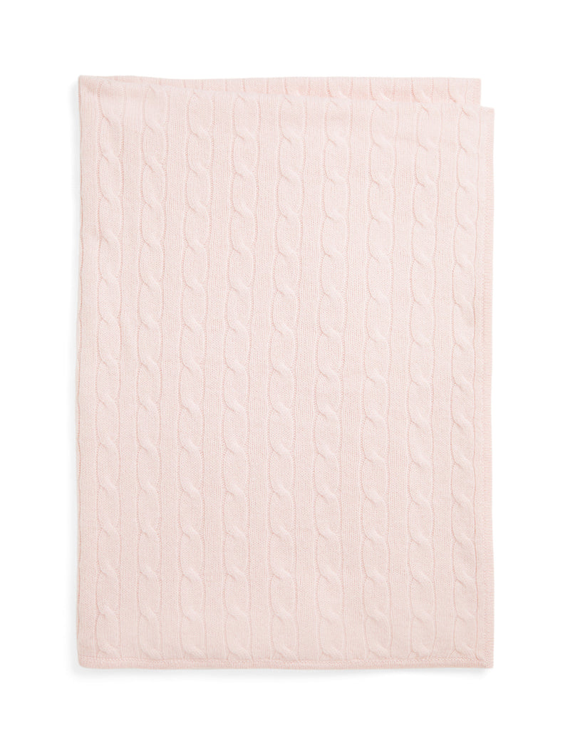 Cashmere Cable Knit Baby Blanket