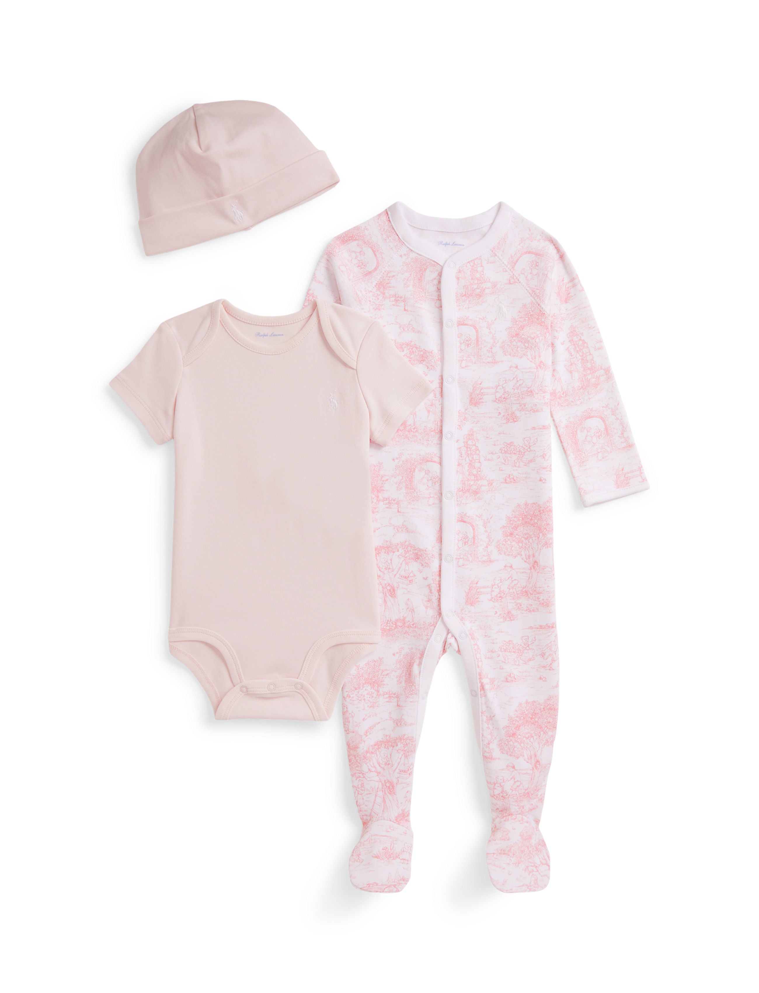 3-Piece Box Set in Pink Toile