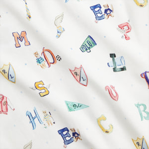 RL Baby x Riley Sheehey Cotton Coverall in Varsity Print
