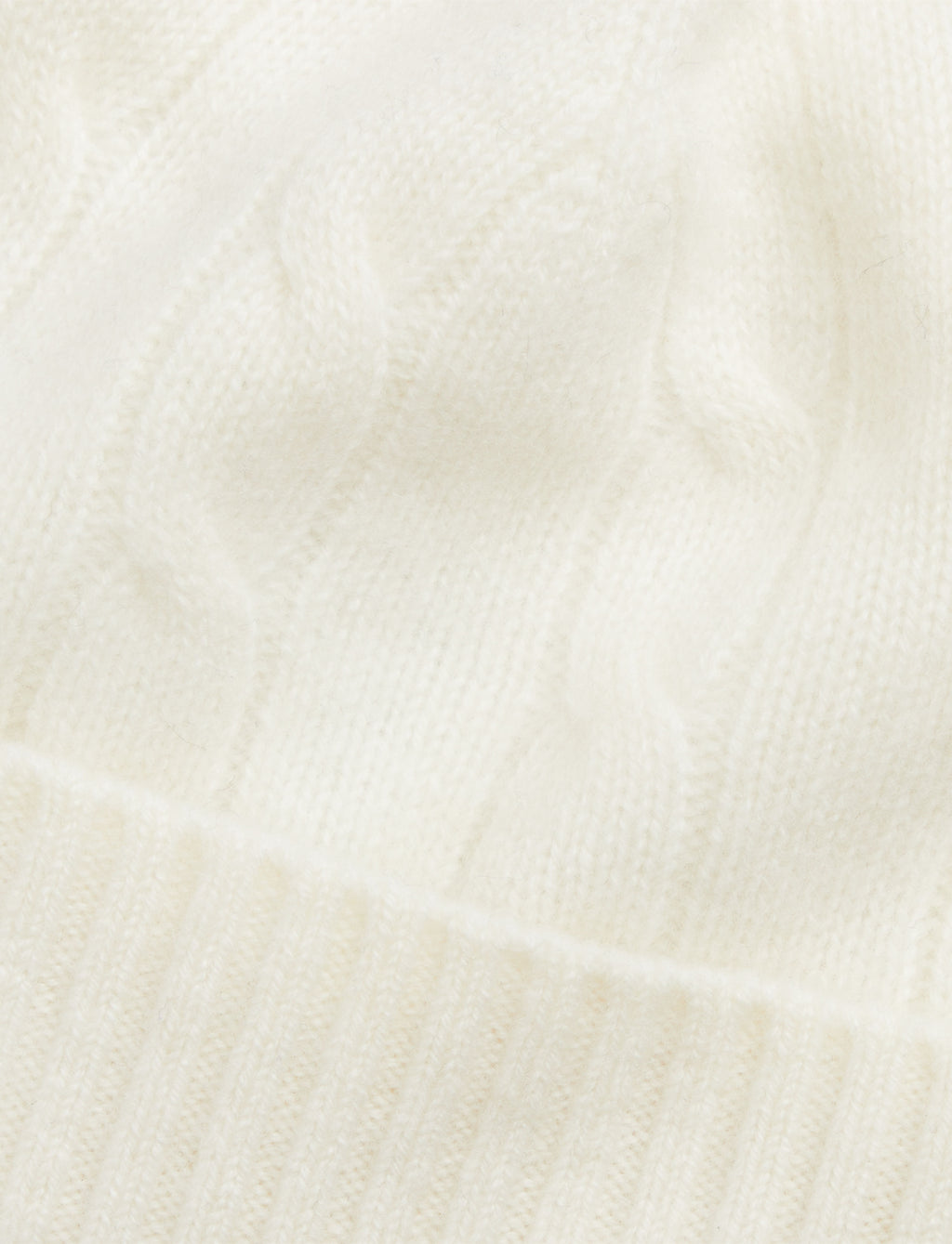 Cashmere Cable Knit Baby Hat and Bootie Set