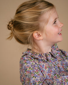 Amelia Blouse in Green/Pink Liberty