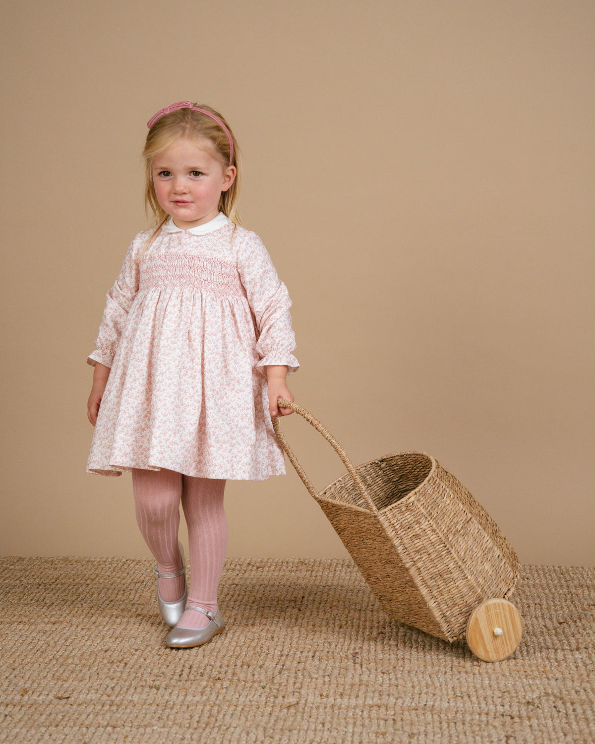 Shirley Dress in Pink Minifloral