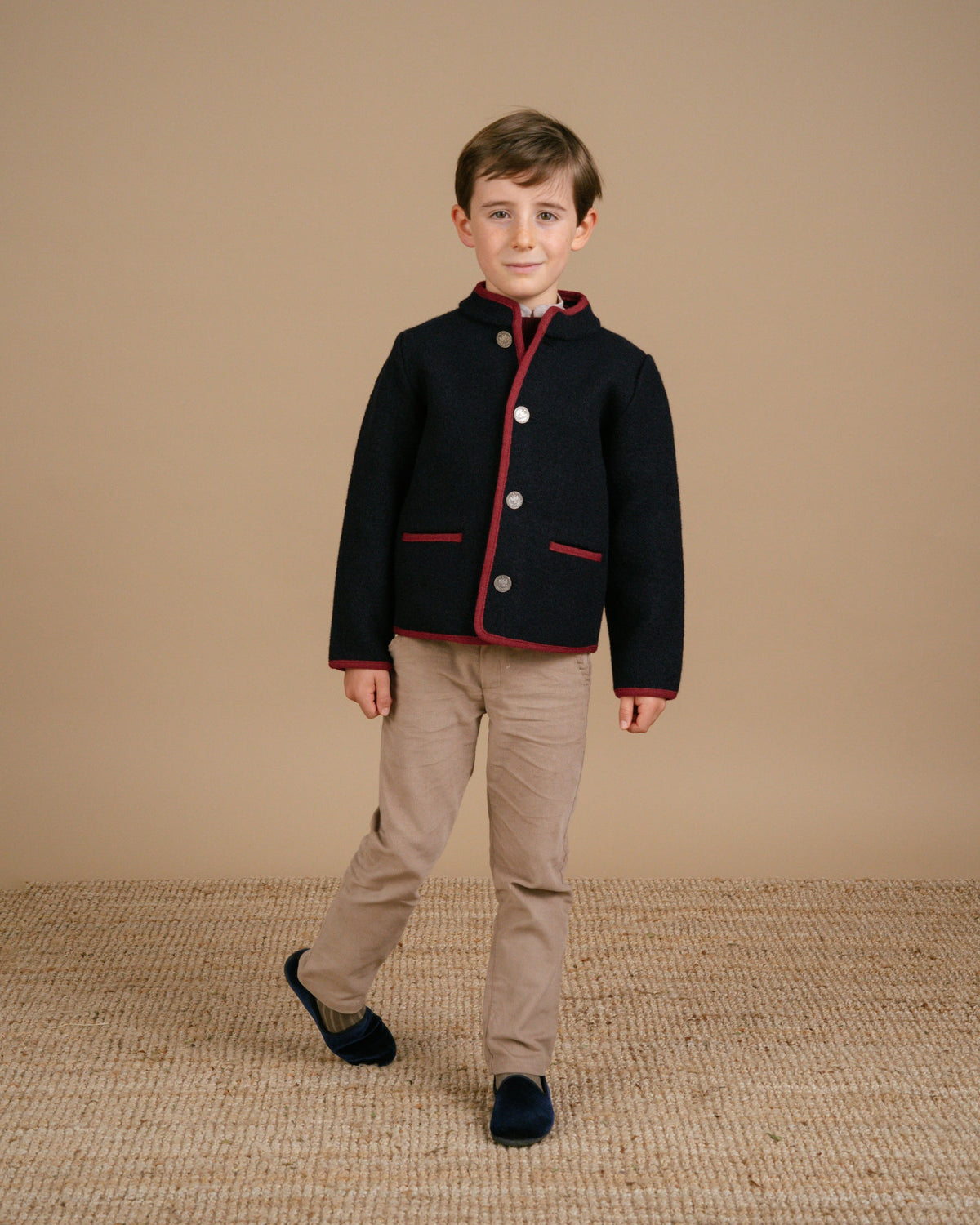 Austrian Wool Jacket in Navy