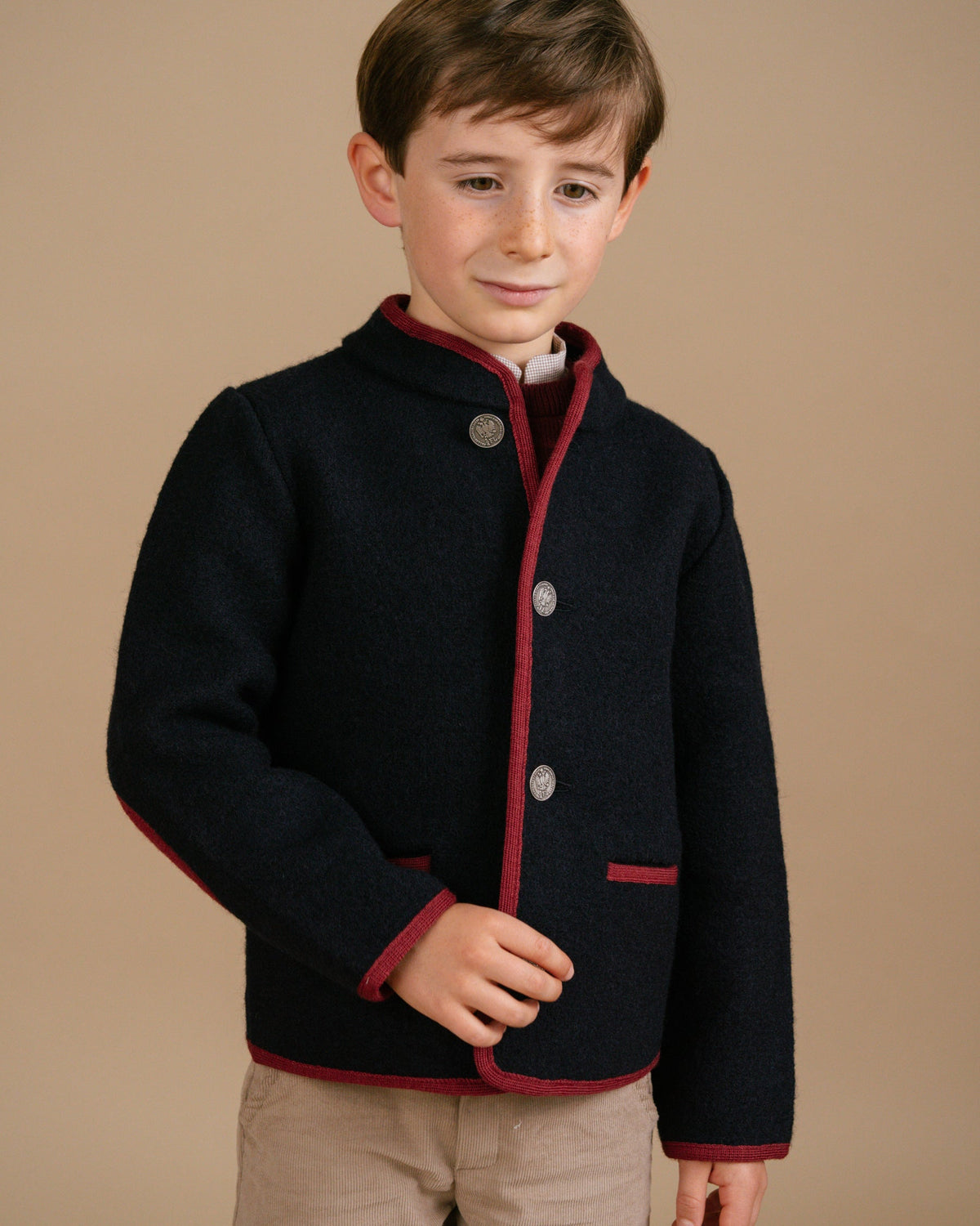 Austrian Wool Jacket in Navy