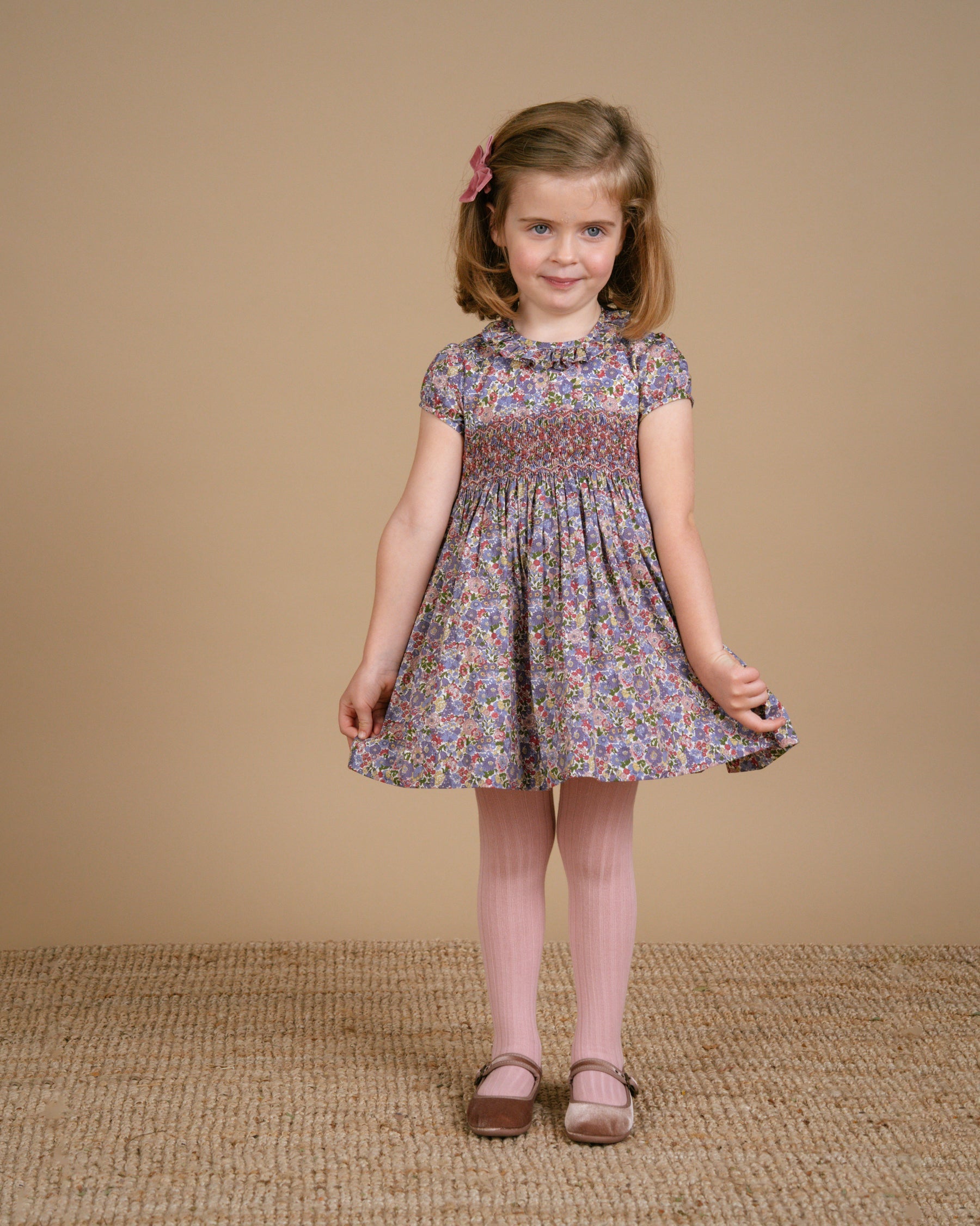 Moohren Dress in Green/Pink Liberty