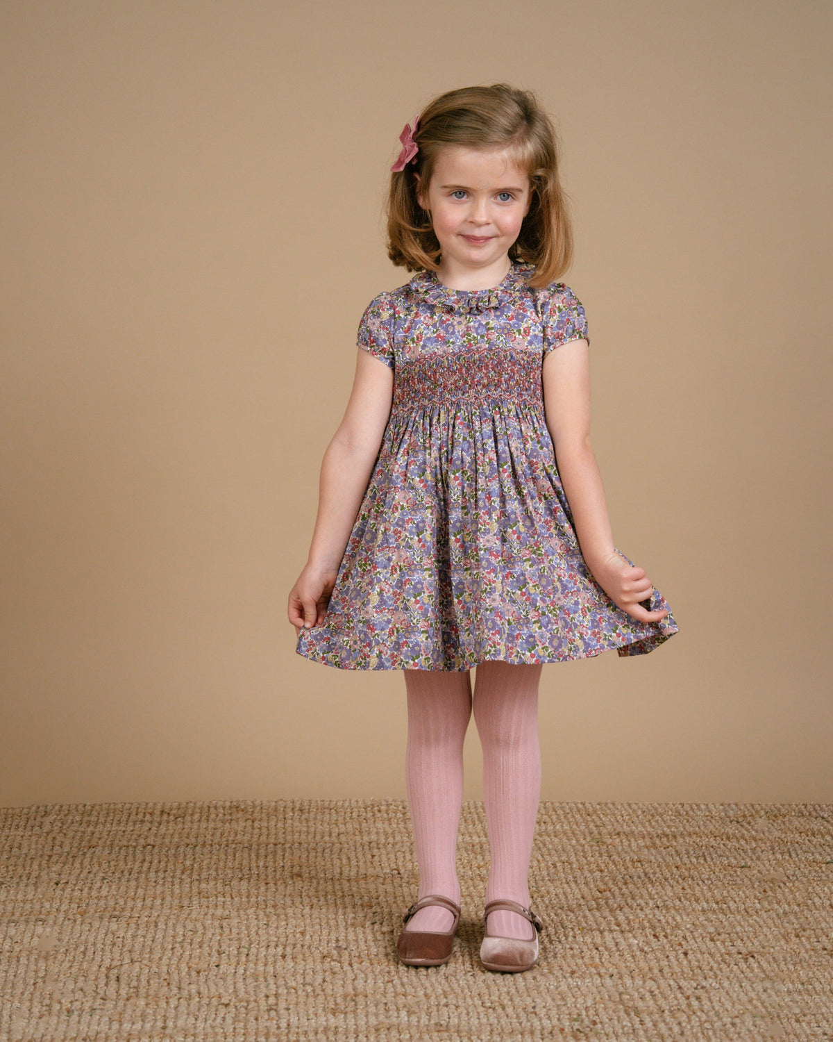 Moohren Dress in Green/Pink Liberty