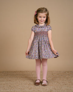 Moohren Dress in Green/Pink Liberty